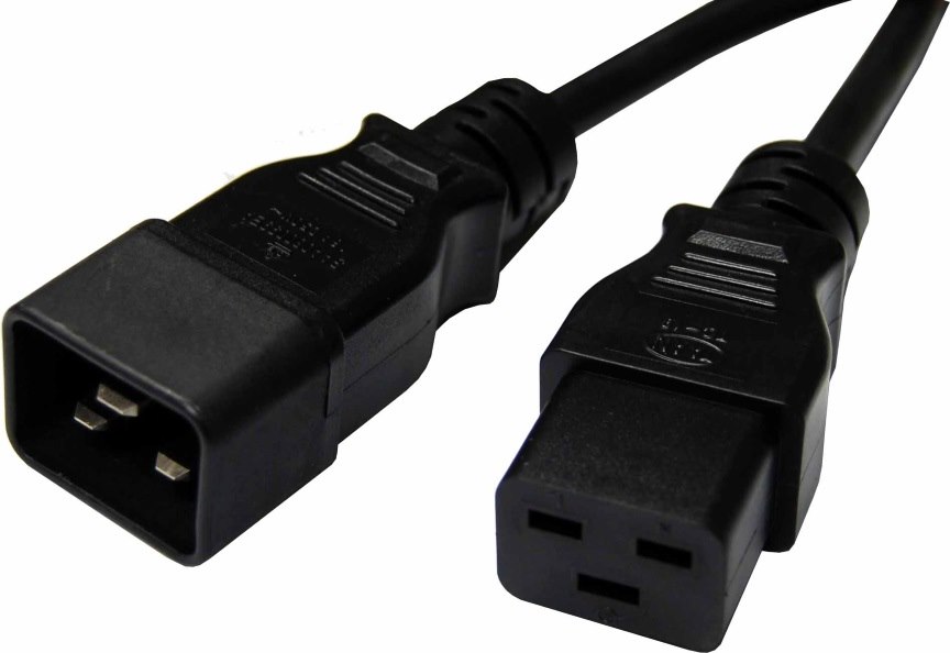 8Ware Power Cable Extension 1M Iec-C19 To Iec-C20 Male To Female