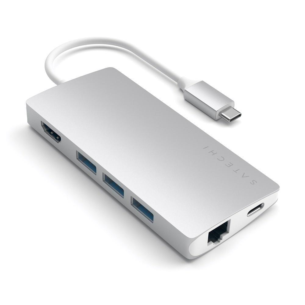 Satechi Usb-C Multi-Port Adapter 4K Hdmi W/ Ethernet V2 - Silver