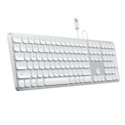 Satechi Aluminium Wired Usb Keyboard (Silver/White)
