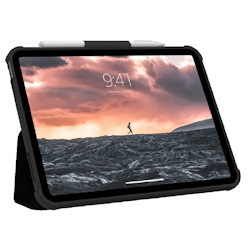 Uag Plyo Folio Apple iPad 10.9' (10TH Gen, 2022) Case - Black/Ice (123392114043), Military Drop-Test Standards, Doubles As A Stand, Drop Protection
