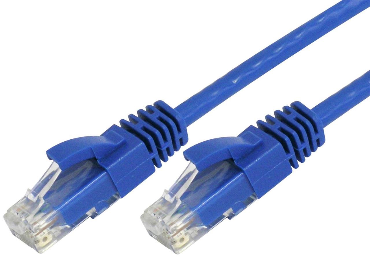 Cabac Hypertec 1M Cat5 RJ45 Lan Ethenet Network Blue Patch Lead