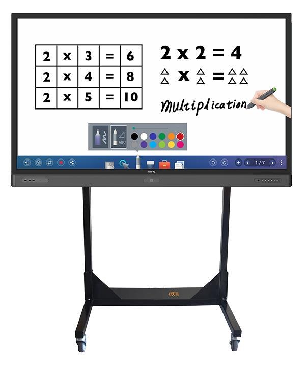 Trolley Dollies Height Adjustable Flat Panel Trolley For TV & Touch Panel Up To 150KG