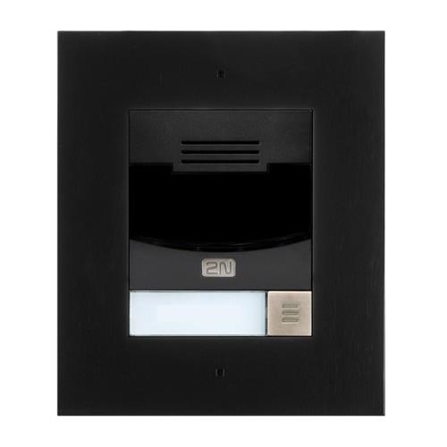 2N Ip Solo With Camera Black, Flush Mount