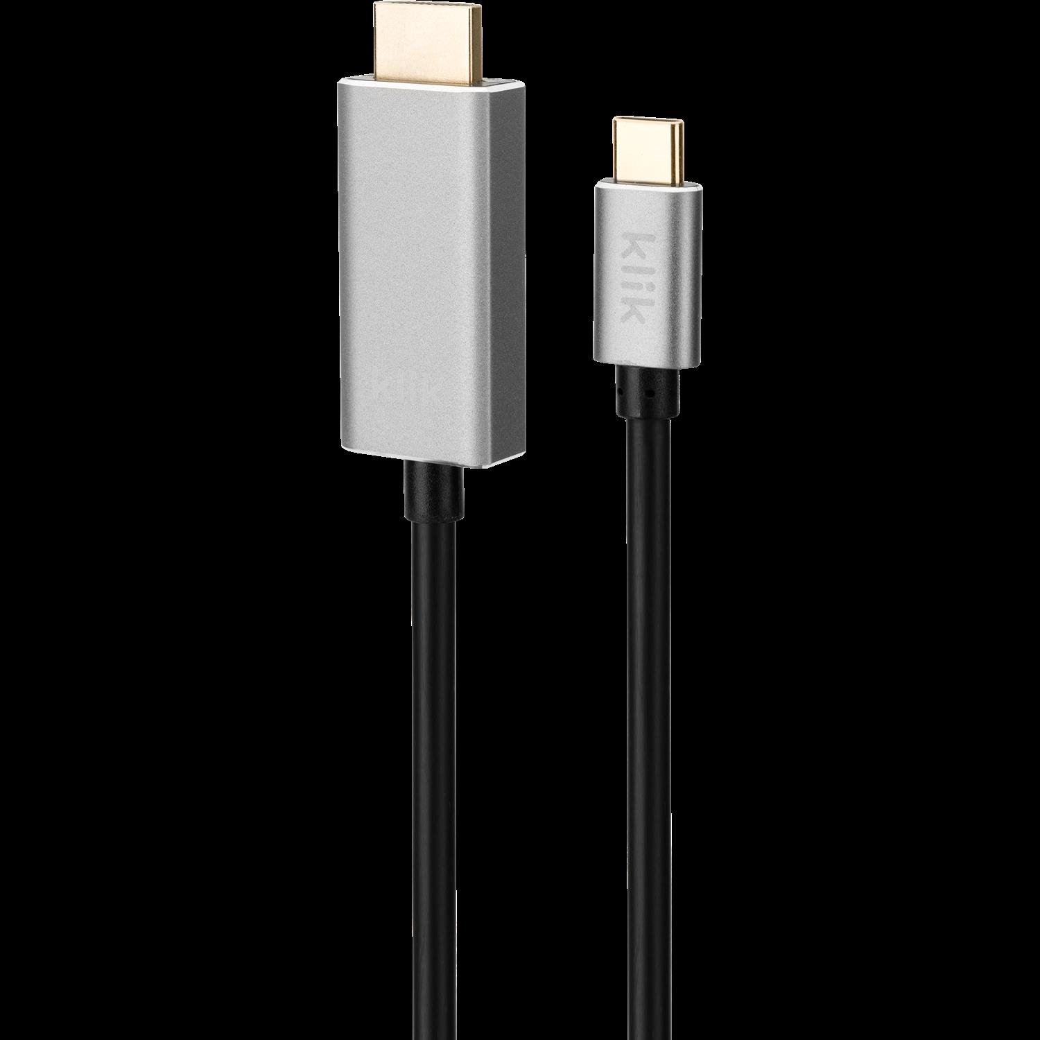 Klik 2M Usb Type-C Male To Hdmi Male Cable 4K2K