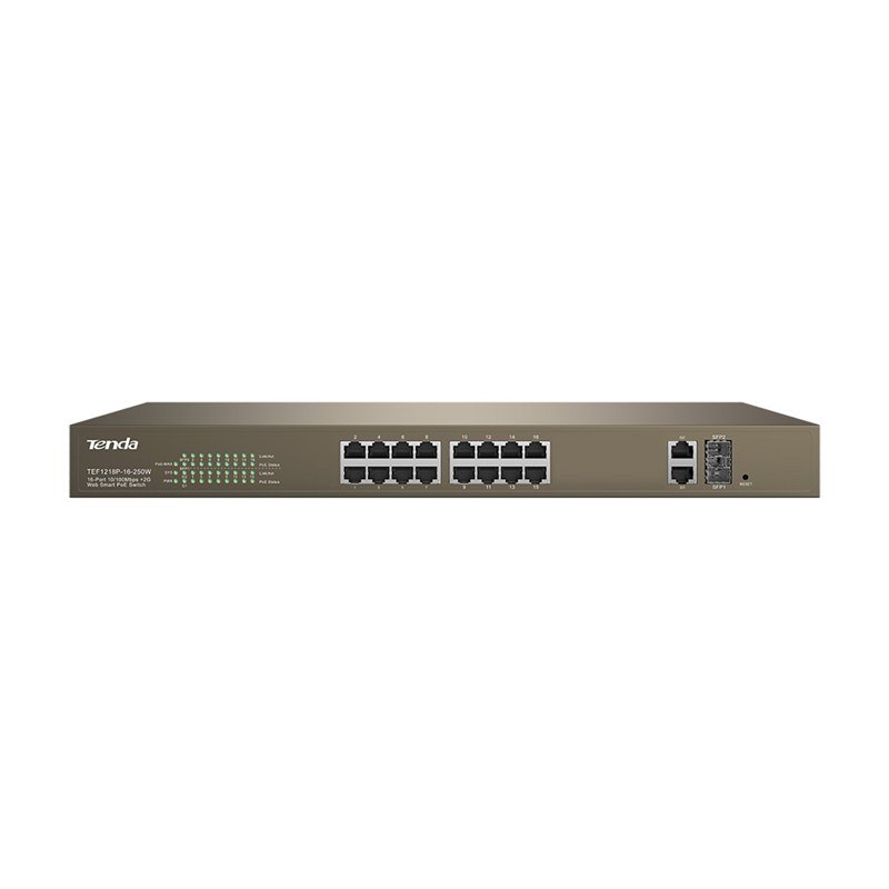 Tenda 16Fe+2Ge /2SFP With 16-Port Poe (Managed)