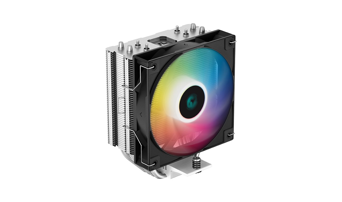 Deepcool Ag400 Argb Single-Tower Cpu Cooler, TDP 220W, 120MM Static Argb Fan, Direct-Touch Copper Heat Pipes, Intel Lga1700/Amd Am5 Support