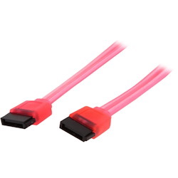 Nippon Labs Sata3-Ins-6-Ll-Rd 6.0Gbit/s Sata3 Type L To Sata3 Type L Internal Shielded Cable Uv Red