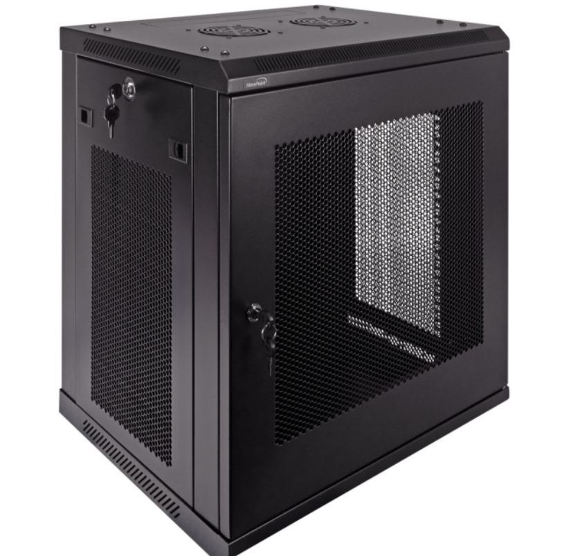 NavePoint 12U 450 mm Depth Wallmount Networking Perforated Cabinet (Pro Series)