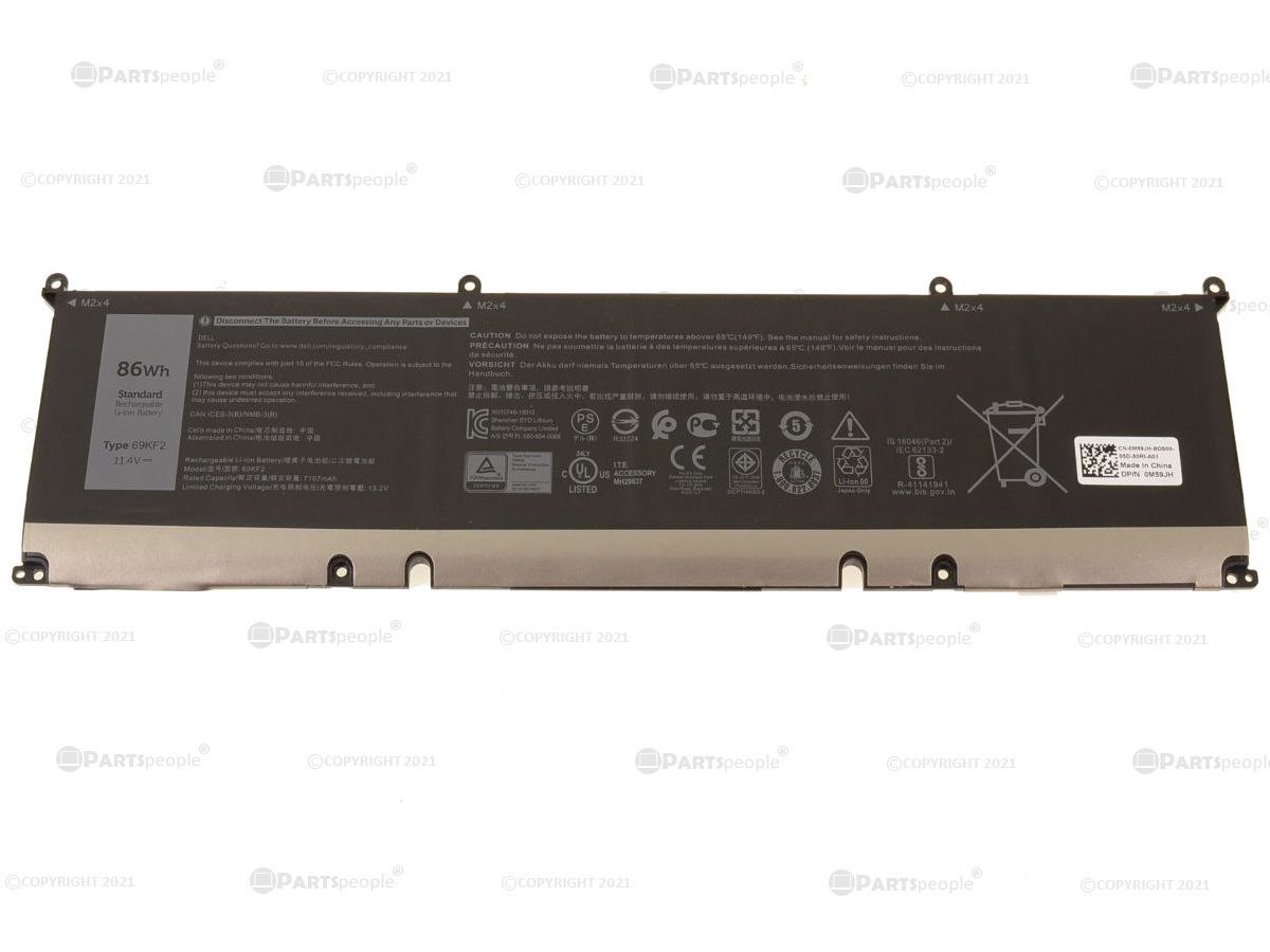 New Dell OEM Original XPS 15 (9500) 6-Cell 86Wh Battery