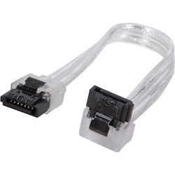 Nippon Labs Sata3l0.5Ft-90/180Sl 6" Sata Iii Male To Male Latching Cable(Flat To Right Angle)