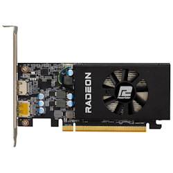 PowerColor Radeon RX 6400 4GB GDDR6 Pci Express 4.0 CrossFireX Support Low Profile Video Card Axrx 6400 LP 4GBD6-DH