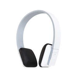 Aluratek Bluetooth Wireless Stereo Headphone With Built In Battery (White)