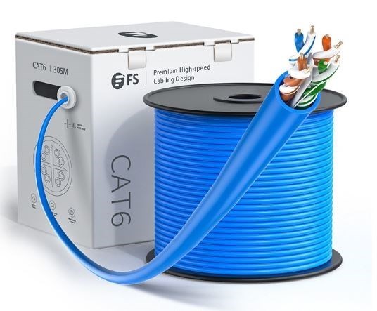 Blue Genesis 4-Pair CAT6, UTP, Riser CMR, FT4, 1000'