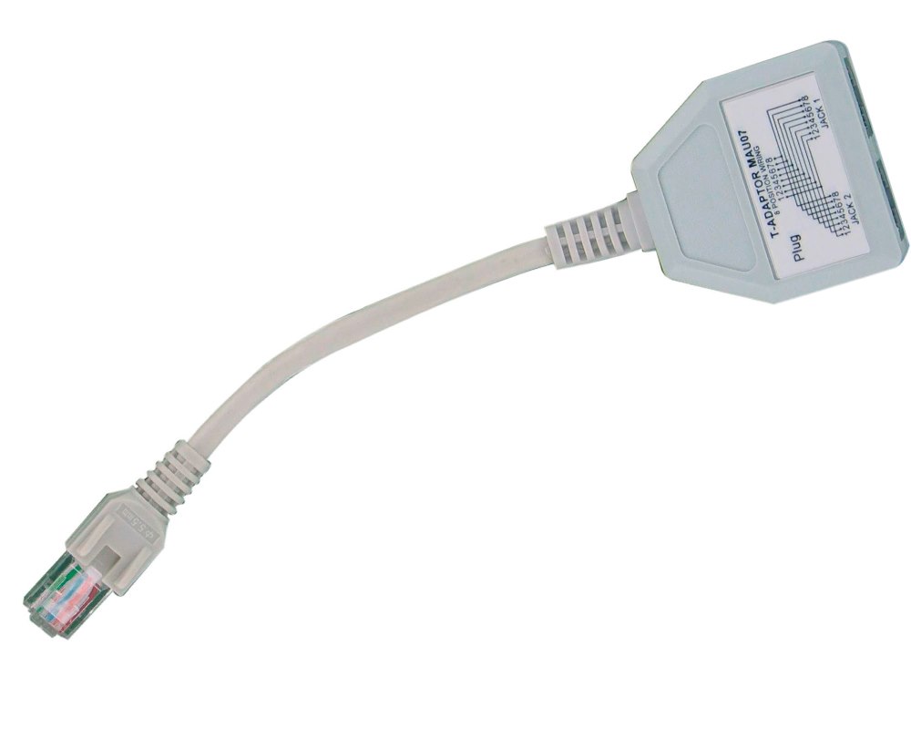 Cabac Utp Splitter Dongle RJ45 Plug To 2 BY RJ45 Socket (LS) LS