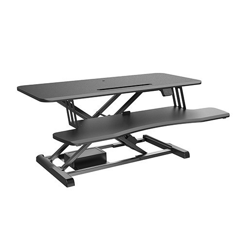 Brateck Electric Sit Stand Desk Converter (950X615X156~480MM) With Keyboard Tray Deck (Standard Surface) Worksurface Up To 20kg(LS)