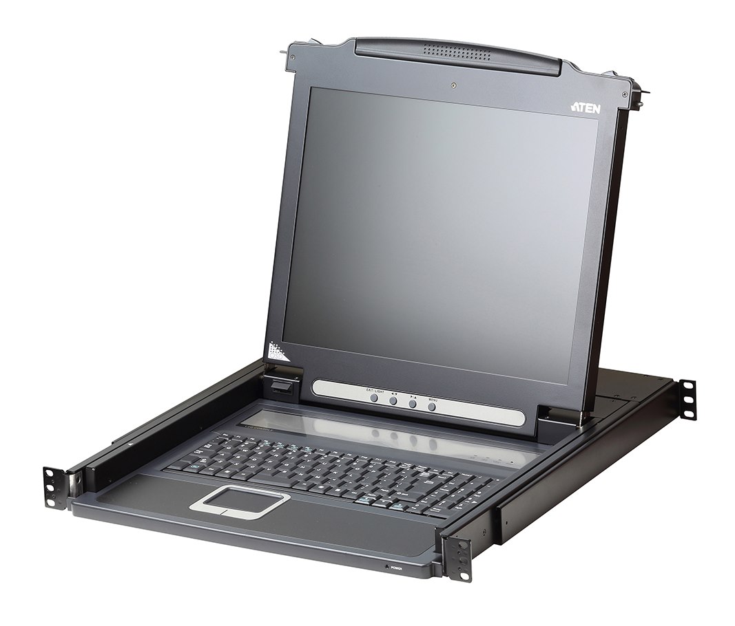 Aten Slideaway 17" PS/2 Vga LCD Console - [ Old Sku: Cl-1000Ma ]