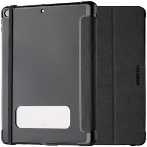 OtterBox React Folio Apple iPad (10.2') (8TH & 9TH Gen) Case Black - (77-92194), Military Standard Drop Tested, Raised Edges, Apple Pencil Storage