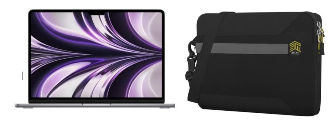 EOFY BUNDLE Apple MacBook Air 13.6" Notebook - Apple M2 Octa-core (8 Core) - 8 GB Total RAM - 256 GB SSD - Space Gray with STM BAG