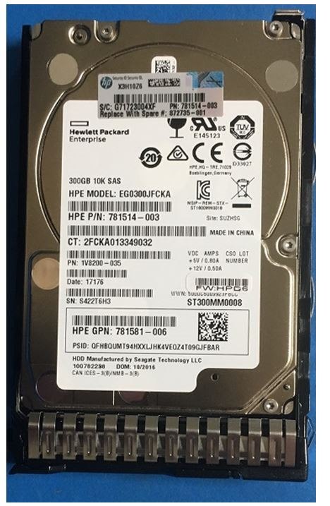 HPE 300 GB Hard Drive - 2.5" Internal - SAS (12Gb/s SAS)