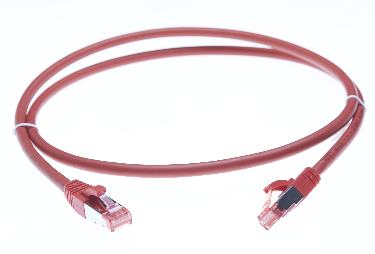 4Cabling 1.5M Cat 6A S/FTP LSZH Ethernet Network Cable. Red