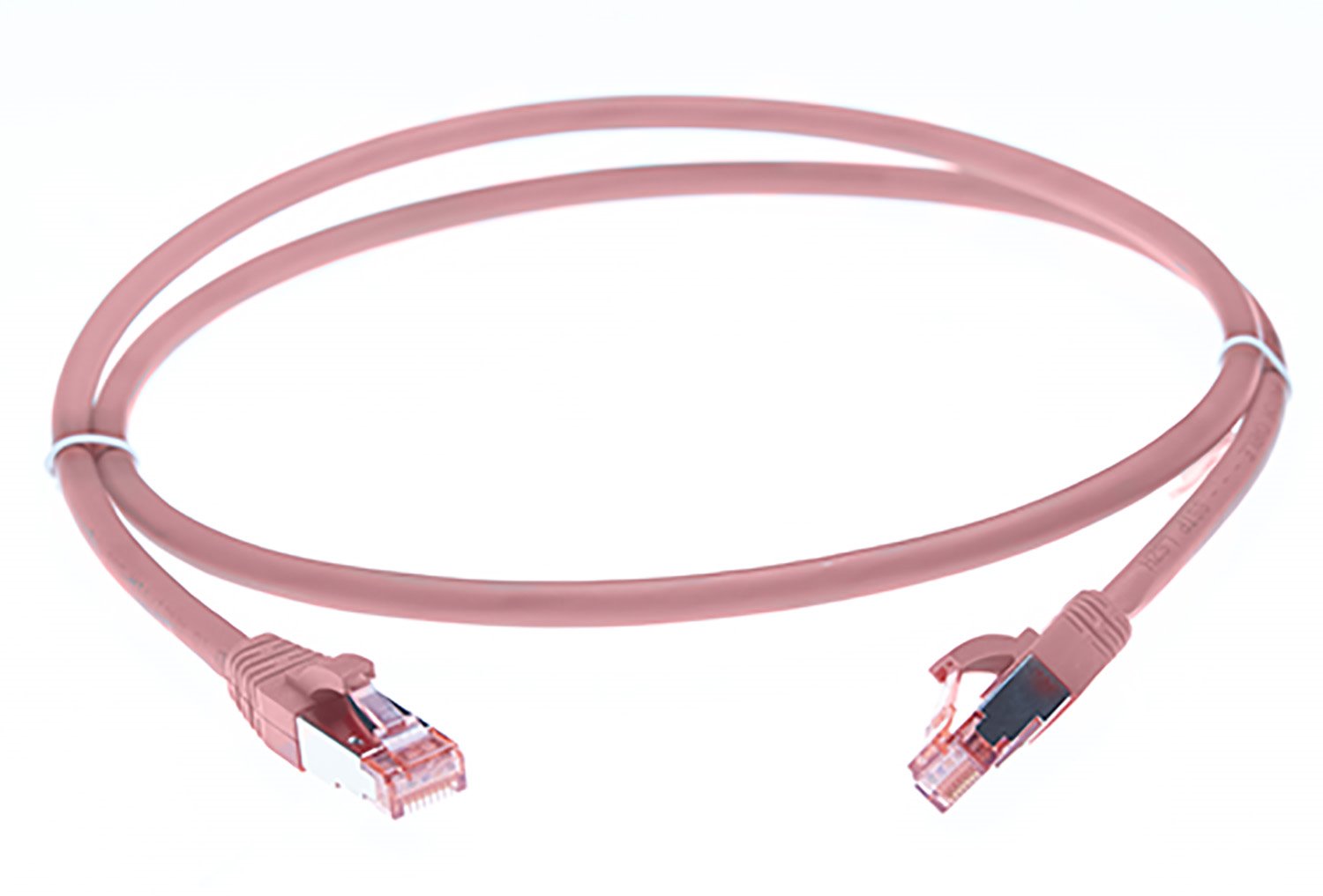 4Cabling 1.5M Cat 6A S/FTP Ethernet Network Cable. Pink