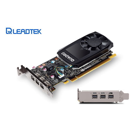 Leadtek nVidia Quadro P400 PCIe Professional Graphic Card 2GB DDR5 3xmDP1.4 3x4096x2160@60Hz 64-Bit 32GB/s 256 Cuda Core Single Slot Low Profile ~K420