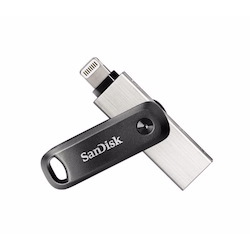 SanDisk iXpand Flash Drive Go, Sdix60n 128GB, Black, Ios, Usb 3.0, 2Y