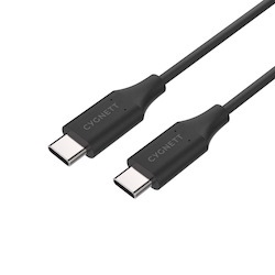 Cygnett Usb-C To Usb-C Cable (1M/3.3ft) - Black (Cy3310pcusa), Supports 3A/60W Fast Charging, Fast Data & File Transfer Speeds 480Mbps