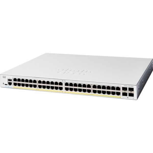 Cisco Catalyst 1200 C1200-48T-4X 48 Ports Manageable Ethernet Switch - 10 Gigabit Ethernet - 10/100/1000Base-T, 10GBase-X