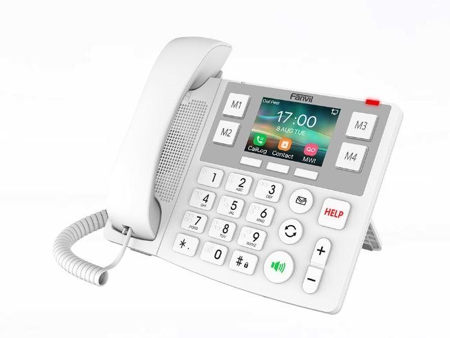 Fanvil X305 Big Button Ip Phone - 3.5' Colour Screen, 2 Sip Lines, Hac, Dual Gigabit Ports, Supports HD Audio, PoE