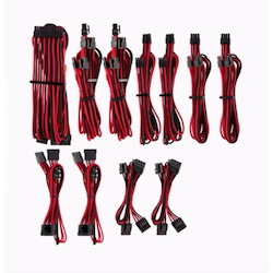Corsair For Corsair Psu - Red/Black Premium Individually Sleeved DC Cable Pro Kit, Type 4 (Generation 4)