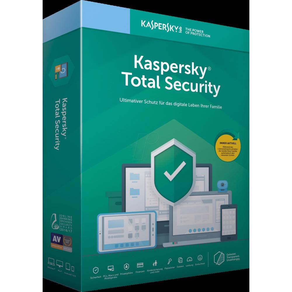 Kaspersky Total Security (KTS) Oem (3 Device 1 Year) Supports PC, Mac, & Mobile