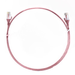 4Cabling 0.5M Cat 6 Ultra Thin LSZH Ethernet Network Cables: Pink