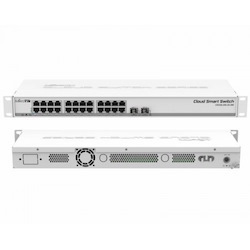 Mikrotik Switch CRS326-24G-2S+RM Mikrotik 24 Port GbE Rack Mounted Switch, 2SFP+ And routerOS