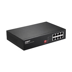 Long Range 8-Port Fast Ethernet Switch with 4 PoE+ Ports & DIP Switch