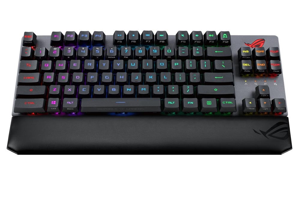 Asus X807 Strix Scope RX TKL WL D/Rd/Us Wireless Deluxe Gaming Keyboard, 80% TKL For FPS Gamers, Rog RX Mechanical Switches, PBT Keycaps, RGB