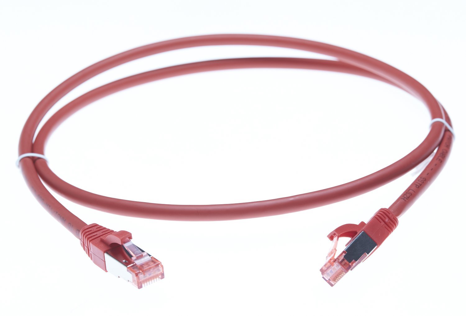 4Cabling 1M Cat 6A S/FTP LSZH Ethernet Network Cable: Red