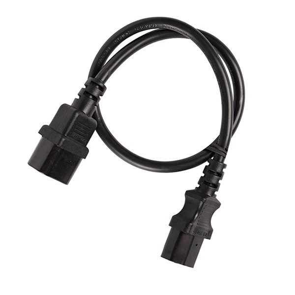 4Cabling 1.5M Iec Extension Cord M-F: Black