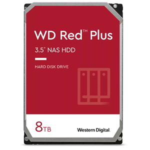 WD Red Plus 8TB HDD 3.5" Nas Sata 128MBS 5640RPM 3YRS WTY