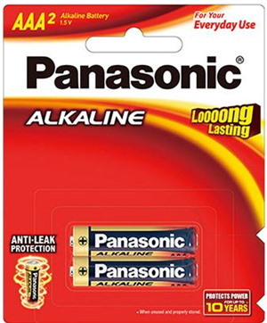 Panasonic Aaa Alkaline Battery 2 Pack