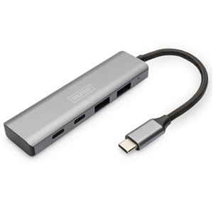 Digitus Usb-C 4 Port Hub, 2X Usb A + 2X Usb-C