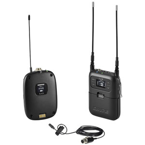 Shure Portable Wireless Bodypack With DL4B Lapel Microphone