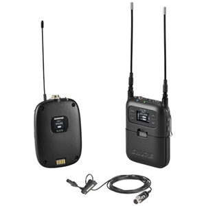 Shure Portable Wireless Bodypack With Ul4b Lapel Microphone