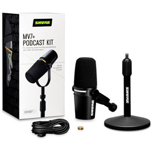 Shure MV7+ Podcast Recording Kit With Stand Usb + XLR