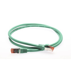 4Cabling 1M Cat 6A S/FTP LSZH Ethernet Network Cable. Green