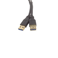 4Cabling 2M Usb 3.0 Am-Af Extension Cable: Black