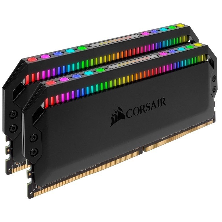 Corsair Dominator Platinum RGB DDR4, 3600MHz 16GB 2x8GB Dimm, Unbuffered, 18-19-19-39, XMP 2.0, Black Heatspreader, RGB Led, 1.35V