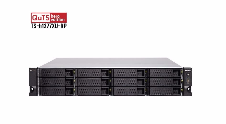 Qnap Ts-H1277xu-Rp-3700X-32G 2U Rack Nas Amd Ryzen 3700X 4.4GHZ 8 Cor 12X HDD 32GB Ram