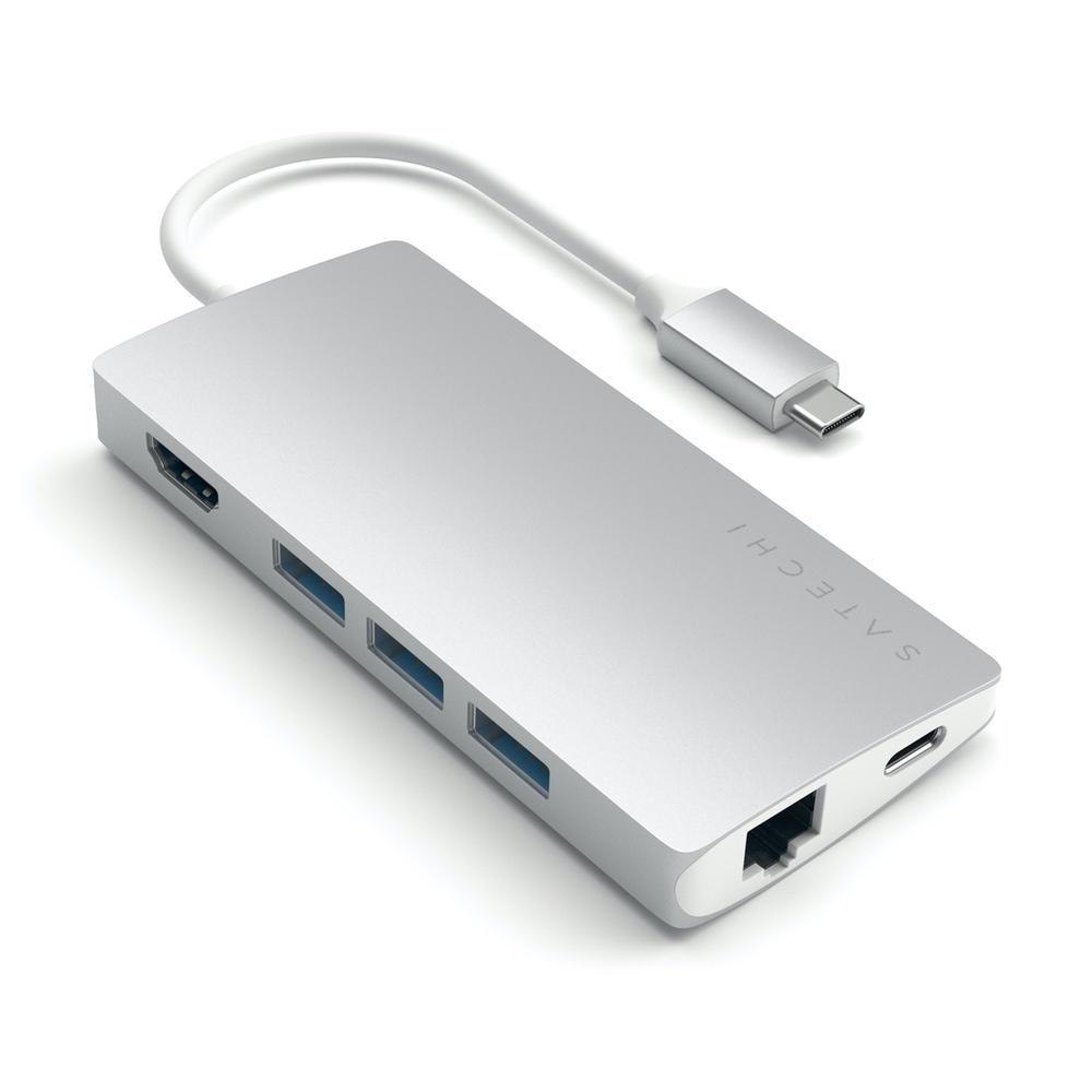 Satechi Usb-C Multi-Port Adapter 4K Hdmi W/ Ethernet V2 - Silver