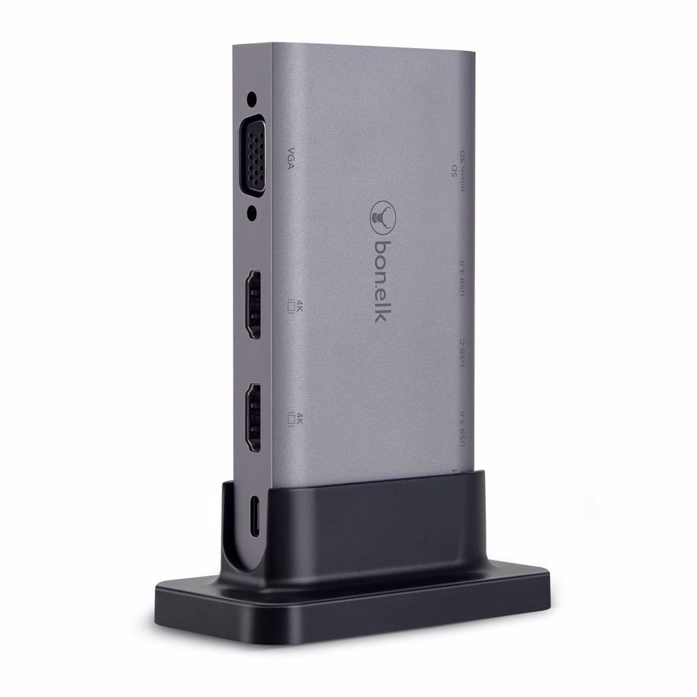 Bonelk Desktop Series 9 In 1 Usb-C Multiport Hub (Space Grey)